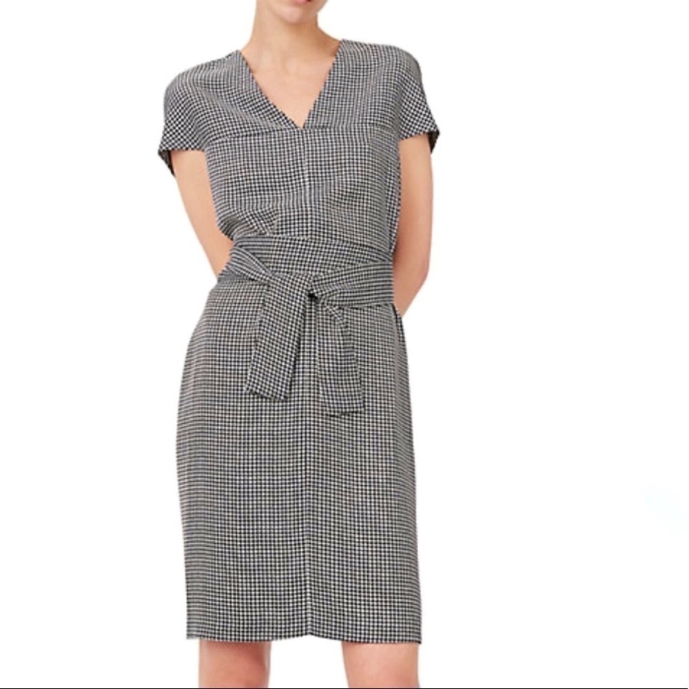 Club Monaco Vanellie houndstooth dress size 2
